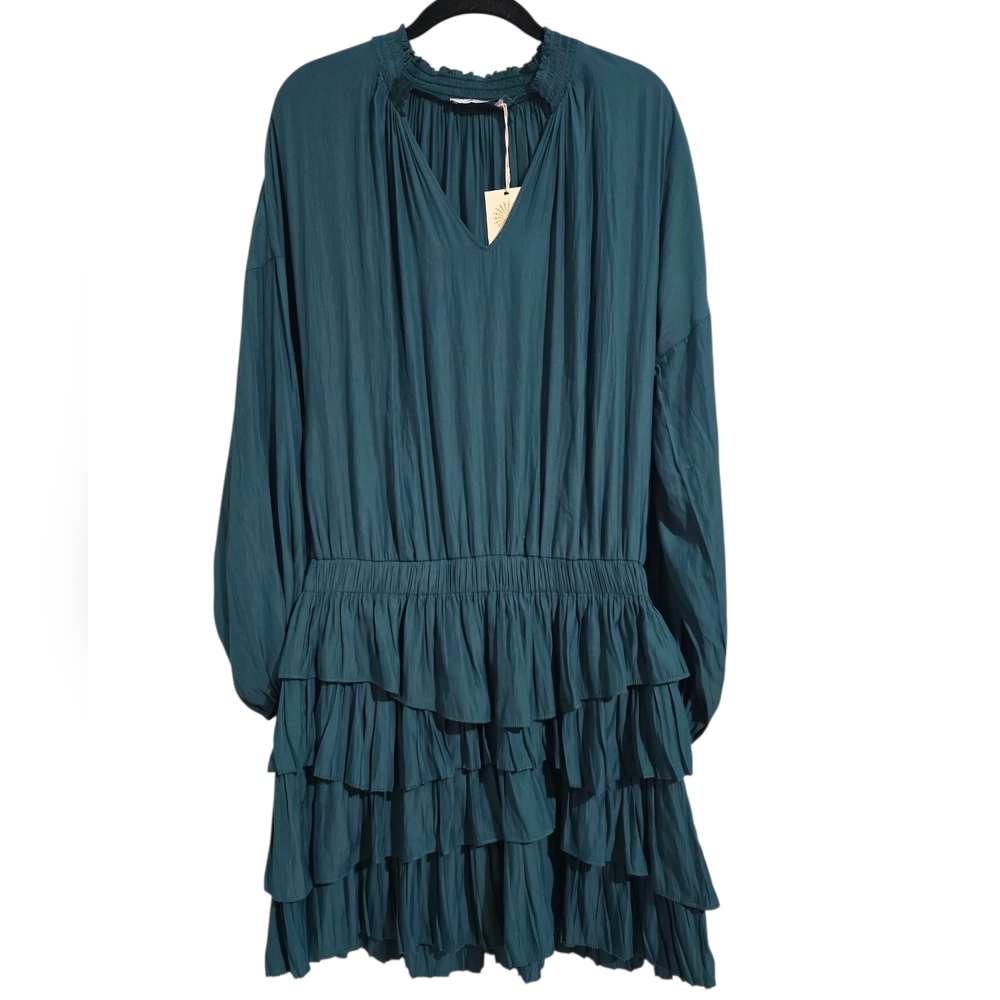 NEW Ramy Brooke Juniper Mini Dress Forest‎ Green Size M
